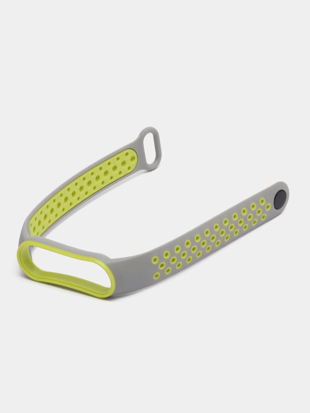 Серый спортивный ремешок для Xiaomi Mi Band 5 6 браслет силиконовый ксяоми ми банд фитнес часы