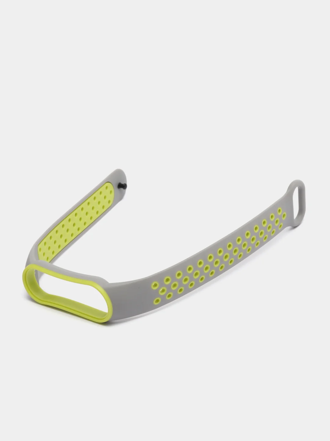 Серый спортивный ремешок для Xiaomi Mi Band 5 6 браслет силиконовый ксяоми ми банд фитнес часы