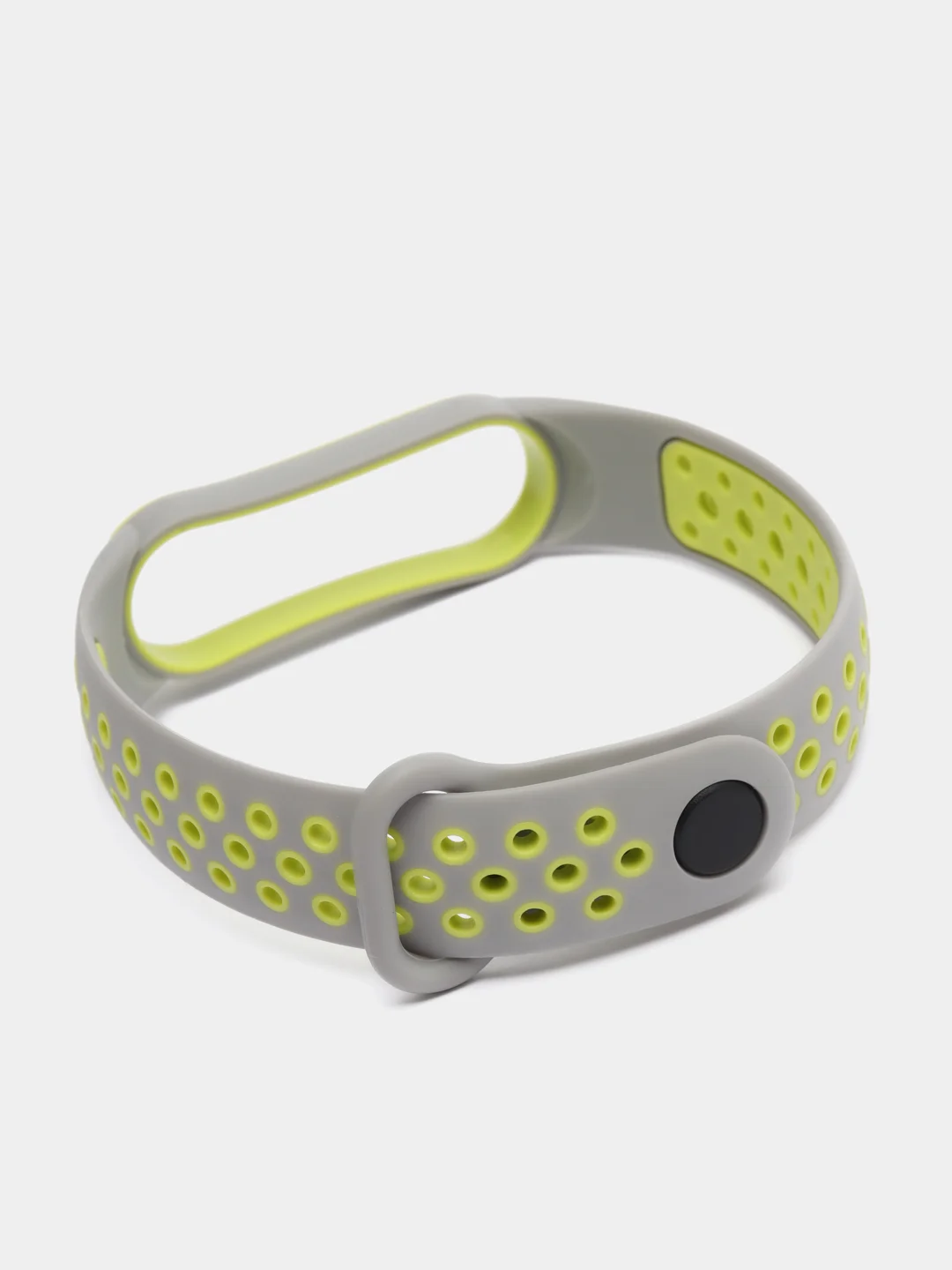 Серый спортивный ремешок для Xiaomi Mi Band 5 6 браслет силиконовый ксяоми ми банд фитнес часы