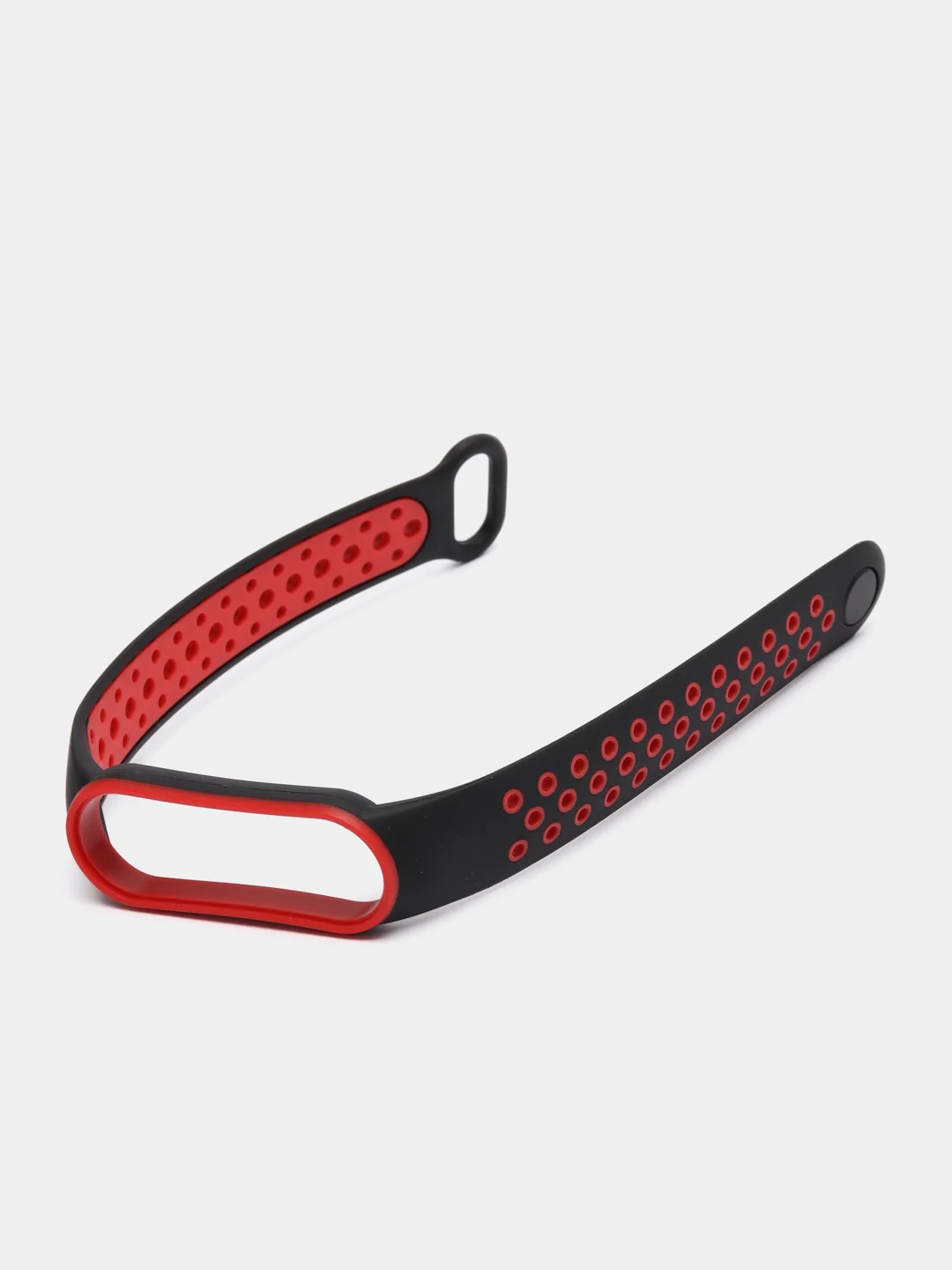 Красный спортивный ремешок для Xiaomi Mi Band 5 6 браслет силиконовый ксяоми ми банд фитнес часы