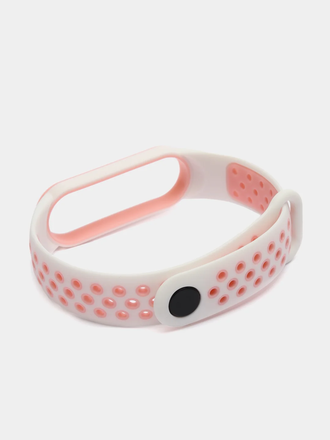 Белый спортивный ремешок для Xiaomi Mi Band 5 6 браслет силиконовый ксяоми ми банд фитнес часы