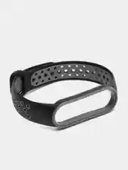 Угольный спортивный ремешок для Xiaomi Mi Band 5 6 браслет силиконовый ксяоми ми банд фитнес часы