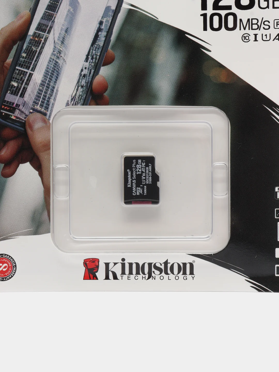Карта памяти microSD Kingston Canvas Select Plus 100MB/s Class 10