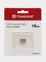 Карта памяти microSD Transcend 300S, Class 10, 20 Mb/s, 4Gb / 8Gb