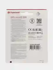 Карта памяти microSD Transcend 300S, Class 10, 20 Mb/s, 4Gb / 8Gb