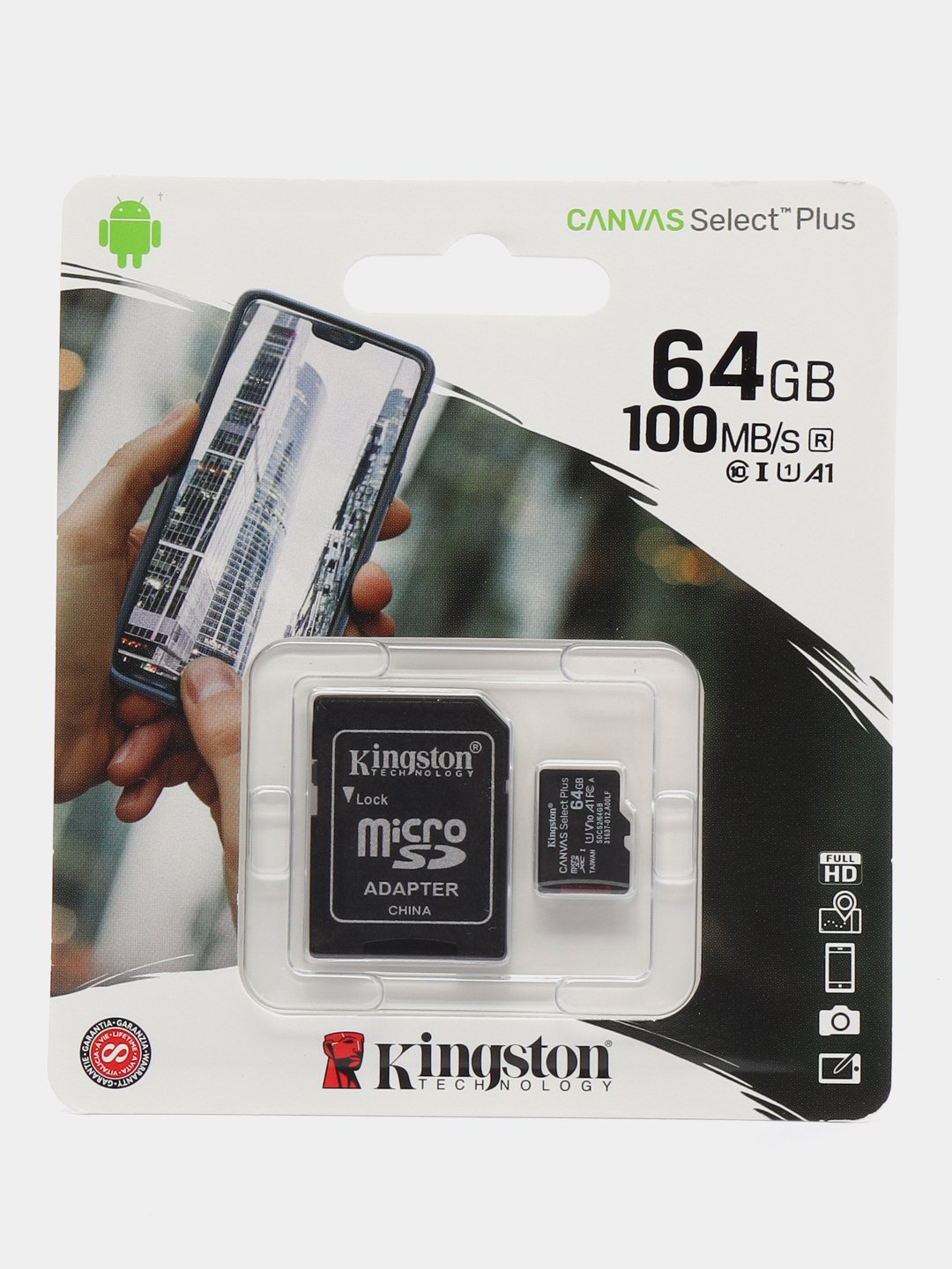 КартапамятиKingstonCanvasSelectPlusClass10,microSD+SDдлясмартфона,регистраторакупитьпоцене698₽винтернет-магазинеKazanExpress