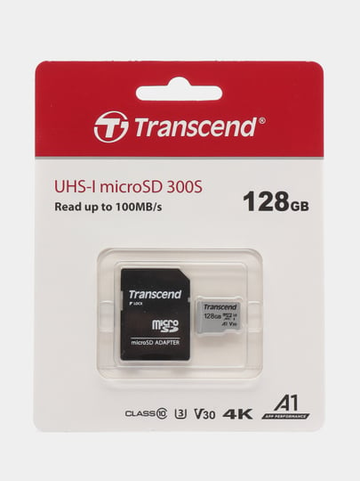 Карта памяти transcend 300s 128 гб