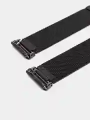 Черный металлический ремешок для Huawei band 7 / Honor band 7, миланская петля