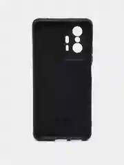 Красный чехол Xiaomi 11T, Xiaomi 11T Pro (Сяоми 11Т, 11Т Про) силиконовый под кожу со стразами