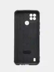 Красный чехол Realme C21 Реалми С21 силиконовый под кожу со стразами