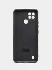 Лавандовый чехол Realme C21 Реалми С21 силиконовый под кожу со стразами