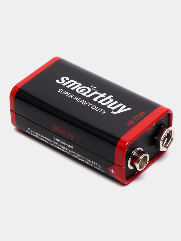 Батарейка крона 6F22 Smartbuy 9V