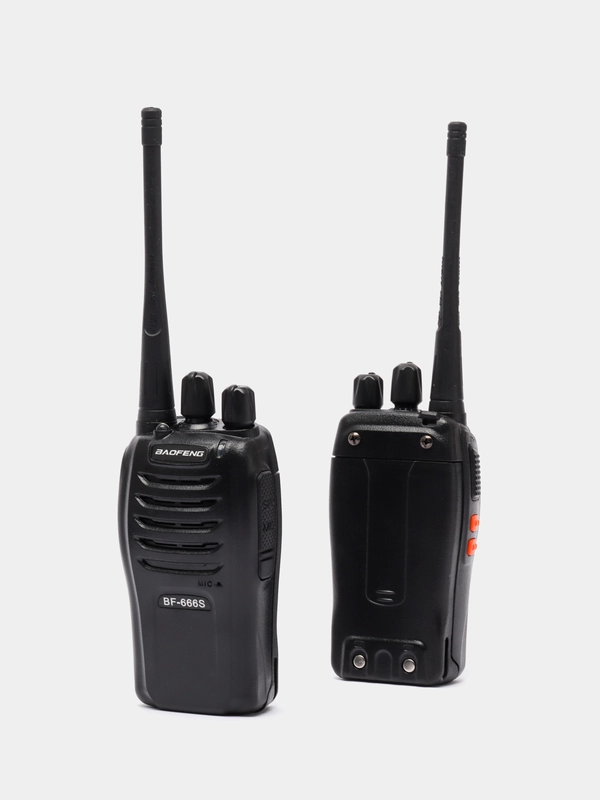 Рация Baofeng BF-666S (UHF), 16 каналов, радиус действия 10 км, в комплекте 2 штуки