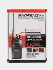 Рация Baofeng BF-666S (UHF), 16 каналов, радиус действия 10 км, в комплекте 2 штуки
