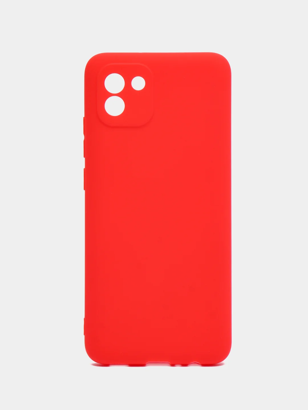 Красный чехол Samsung Galaxy A03, Самсунг Галакси А03 силиконовый, цветной, матовый