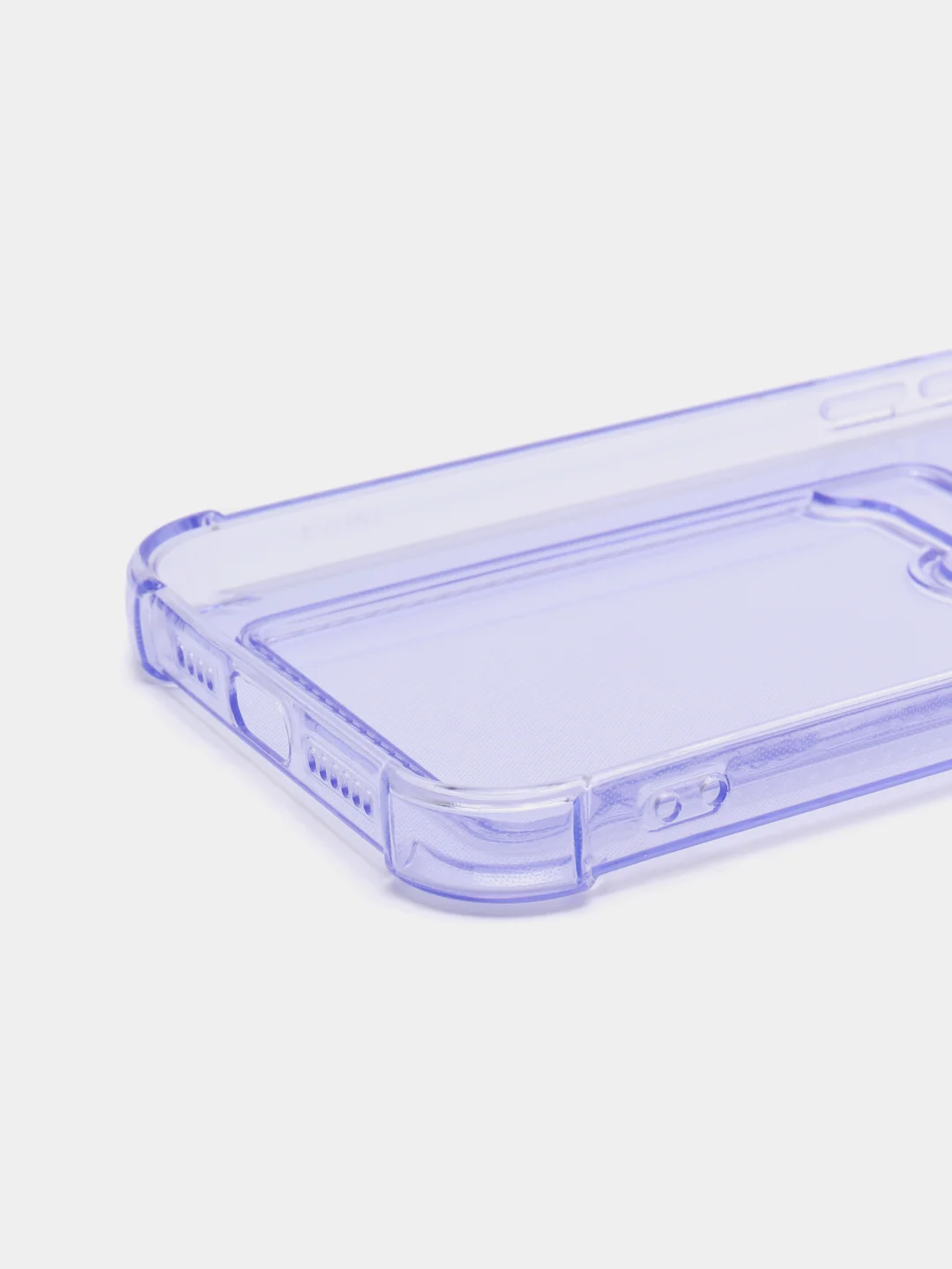Лавандовый чехол для iPhone 11, 12, 13, 14, 14 Pro, Plus, Pro Max, прозрачный, с карманом для карт