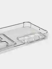 Черный чехол противоударный для Samsung Galaxy A23, Самсунг А23 прозрачный, с карманом для карты