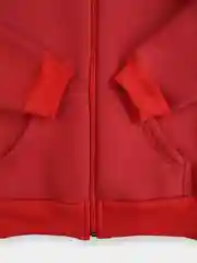 Красный костюм спортивный детский утепленный на молнии