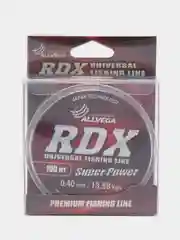 Леска Allvega RDX universal диаметр 0.4 мм, тест 13.58 кг, 100 м, прозрачная