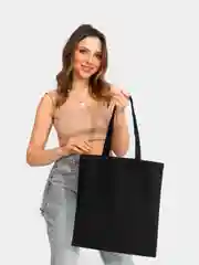 Черный шоппер бланковый