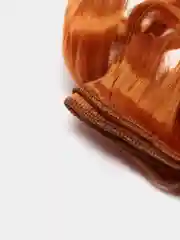 Рыжий трессы, спираль, 25 см