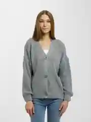 Серый кардиган женский oversize