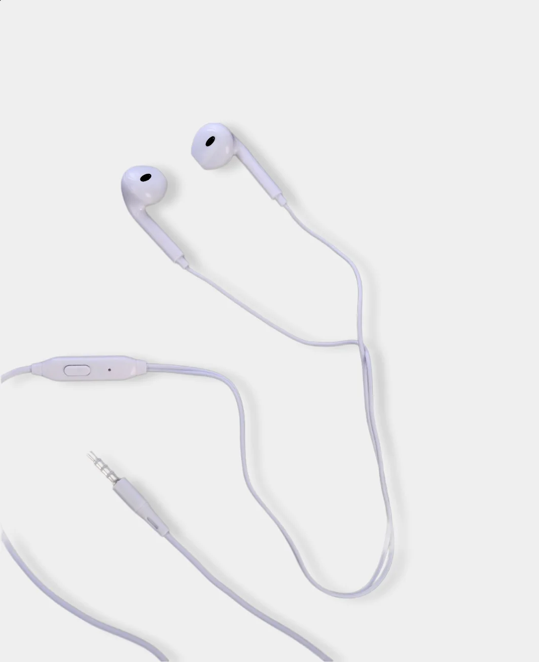 Наушники проводные EarPhones, с микрофоном, 3.5 мм, разные цвета