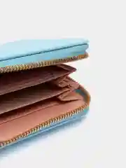 Голубой кошелек женский
