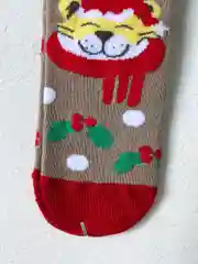 Алый детские Новогоние носки