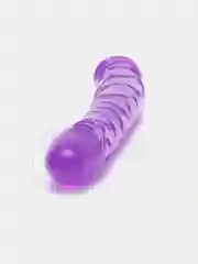 Фиолетовый фаллоимитатор двухсторонний Double-Dong Twin Head, реалистичный, 23,5-44 см