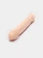 Бежевый фаллоимитатор двухсторонний Double-Dong Twin Head, реалистичный, 23,5-44 см
