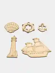 Фигурки из фанеры "Морская тема"