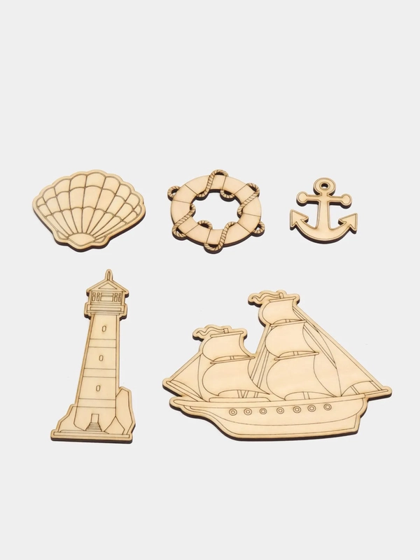 Фигурки из фанеры "Морская тема"