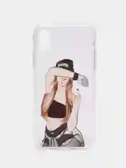 Хаки чехол Apple iPhone X / Xs прозрачный силиконовый с рисунком