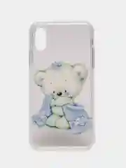 Ледяной чехол Apple iPhone X / Xs прозрачный силиконовый с рисунком