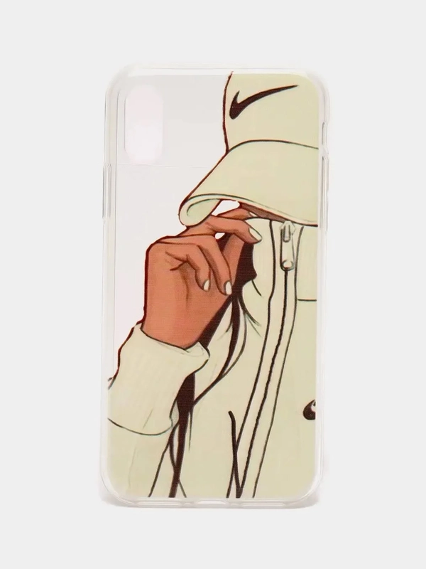 Чехол Apple iPhone X / Xs прозрачный силиконовый с рисунком