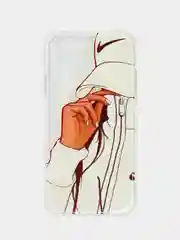 Бежевый меланж чехол Apple iPhone X / Xs прозрачный силиконовый с рисунком