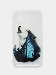 Синий меланж чехол Huawei P40 Lite, Хуавей П40 Лайт прозрачный силиконовый с рисунком