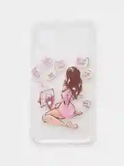 Коралловый меланж чехол Huawei P40 Lite, Хуавей П40 Лайт прозрачный силиконовый с рисунком