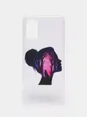 Фуксия чехол Samsung Galaxy A41, Самсунг Галакси А41 прозрачный силиконовый с рисунком
