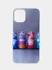 Серый чехол Apple iPhone 12 Mini (5.4) силиконовый с рисунком