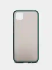 Тёмно-зелёный huawei Y5p / Honor 9S, Хуавей У5п / Хонор 9С чехол пластиковый с цветными кнопками