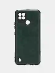 Зеленый чехол Realme C21 реалми С21 силиконовый под кожу