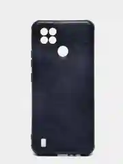 Темно-синий чехол Realme C21 реалми С21 силиконовый под кожу