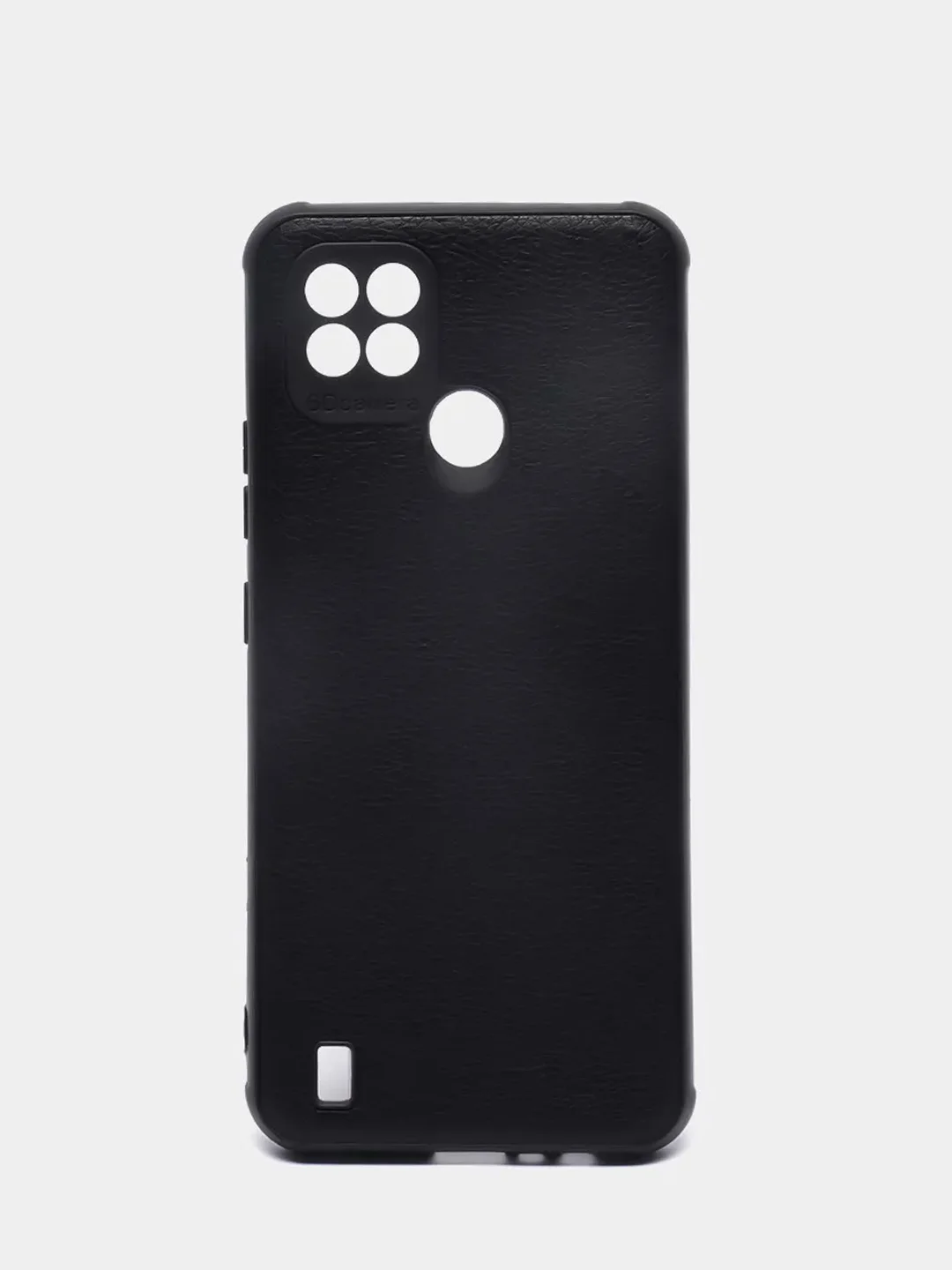 Черный чехол Realme C21 реалми С21 силиконовый под кожу