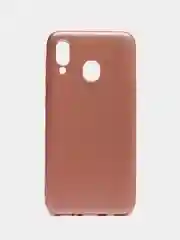 Розовый чехол Samsung Galaxy A20 / A30, Самсунг Галакси А20 / А30 силиконовый матовый металлик