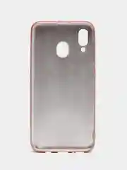 Розовый чехол Samsung Galaxy A20 / A30, Самсунг Галакси А20 / А30 силиконовый матовый металлик