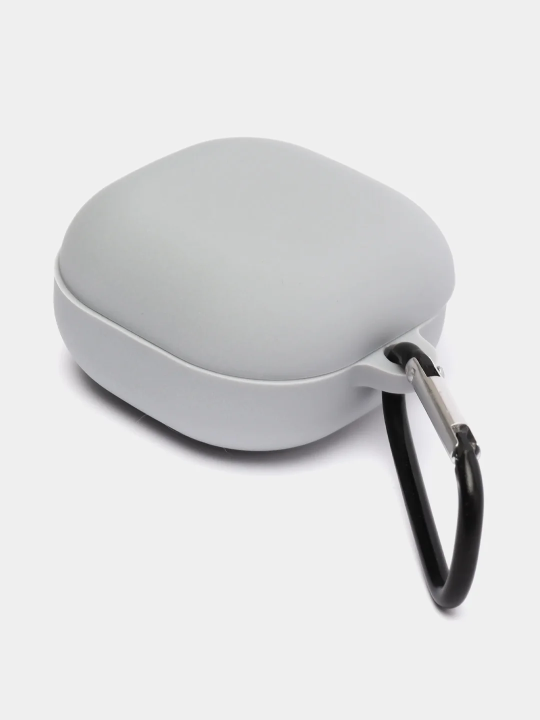 Серый чехол на Samsung Galaxy Buds 2/Live/Pro/2 Pro/FE для наушников КАРТОФАН силикон матовый