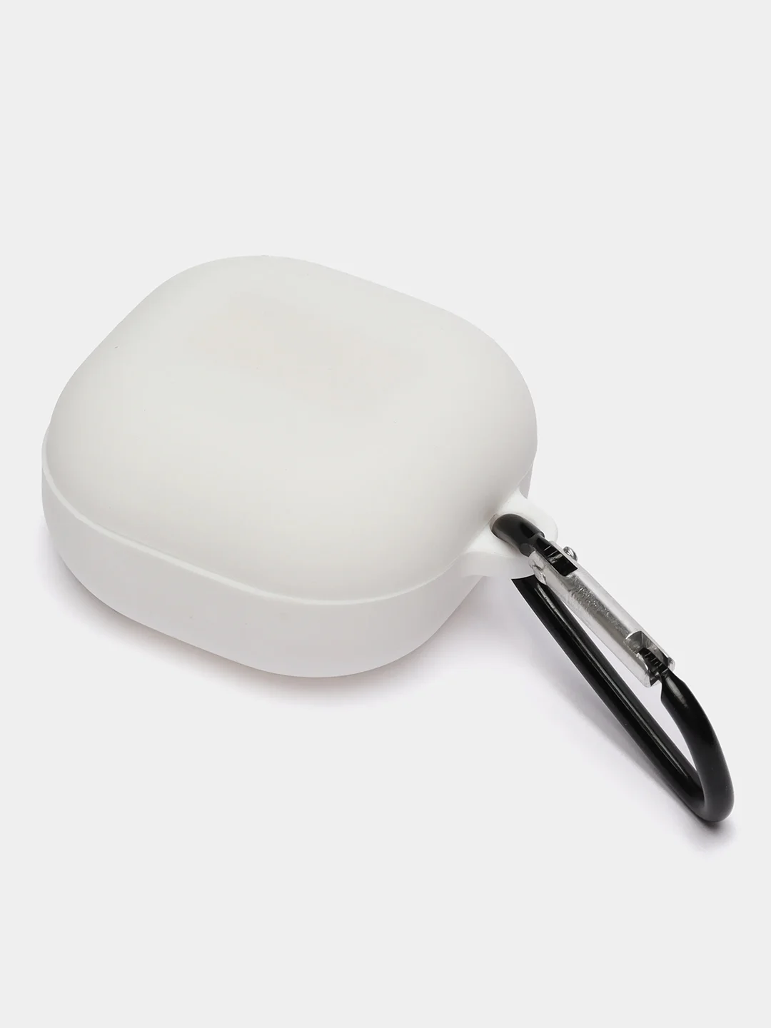 Белый чехол на Samsung Galaxy Buds 2/Live/Pro/2 Pro/FE для наушников КАРТОФАН силикон матовый