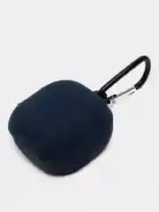 Темно-синий чехол на Samsung Galaxy Buds 2/Live/Pro/2 Pro/FE для наушников КАРТОФАН силикон матовый